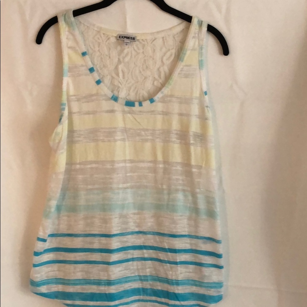 Express Lace Back Tank. Size Large